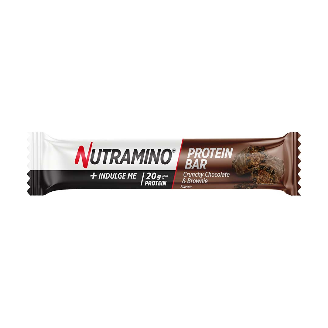 Nutramino Proteinbar Chocolate Brownie 64 g ryhmässä Patukat / Proteiinipatukat @ Proteinbolaget (PB-10352)