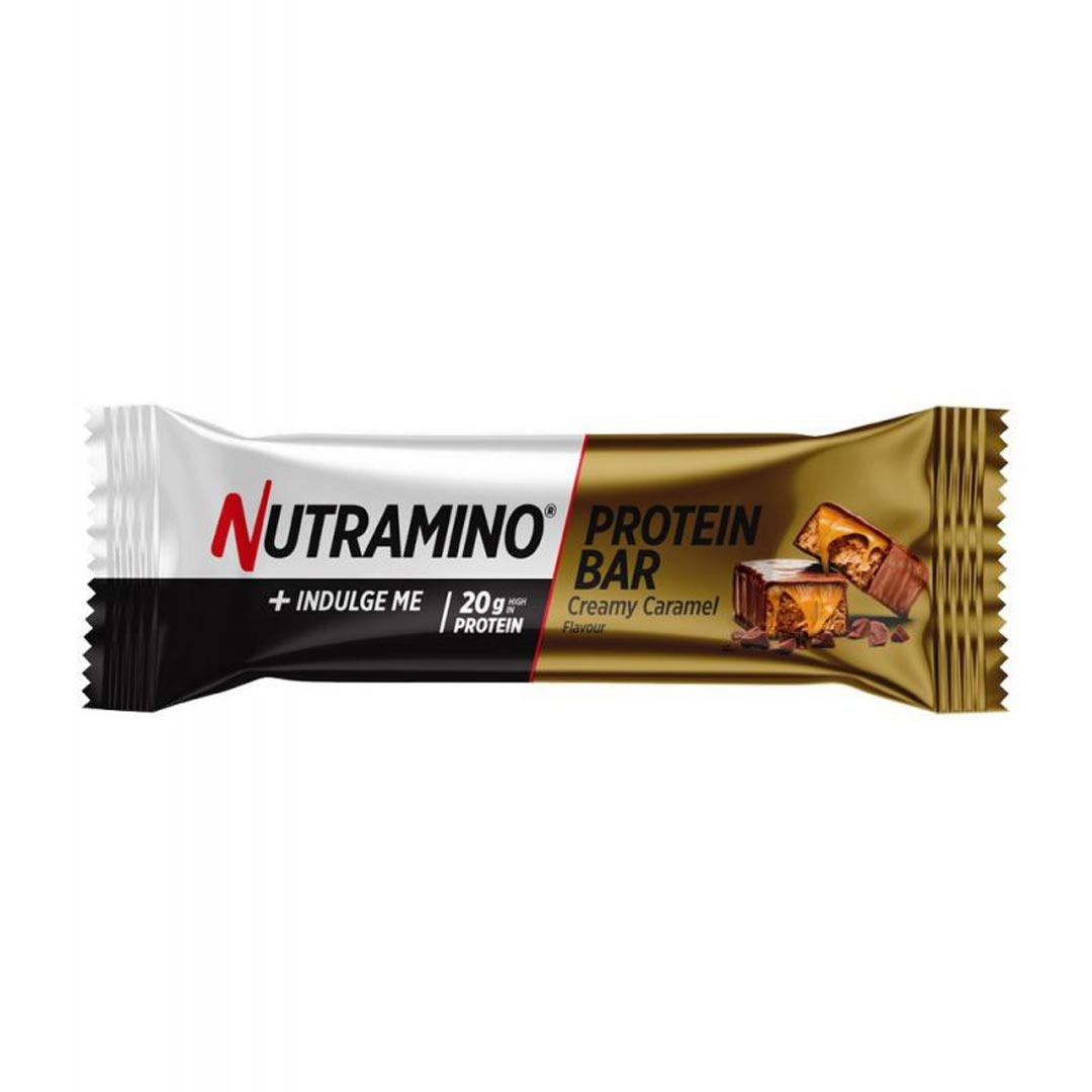 Nutramino Proteinbar Creamy Caramel 64 g ryhmässä Patukat / Proteiinipatukat @ Proteinbolaget (PB-1056)
