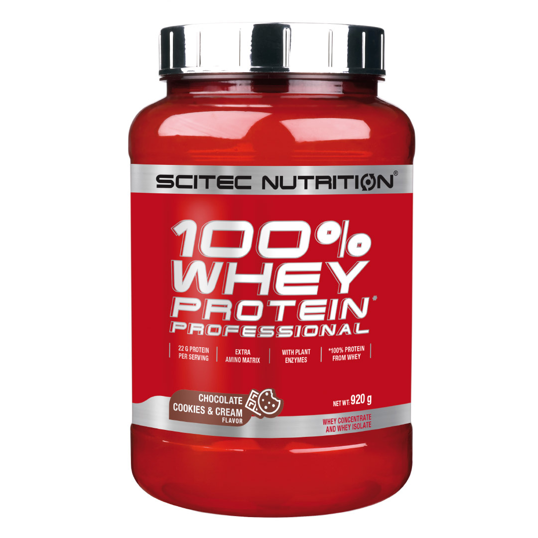 Scitec Nutrition 100% Whey Protein Professional 920 g ryhmässä Lisäravinteet / Proteiinijauheet / Heraproteiini / Herakonsentraatti @ Proteinbolaget (PB-1079)