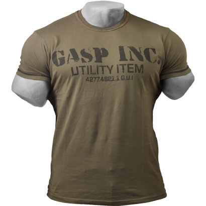 GASP Utility Tee Wash Green ryhmässä Treenivaatteet / T-paidat @ Proteinbolaget (PB-12895)
