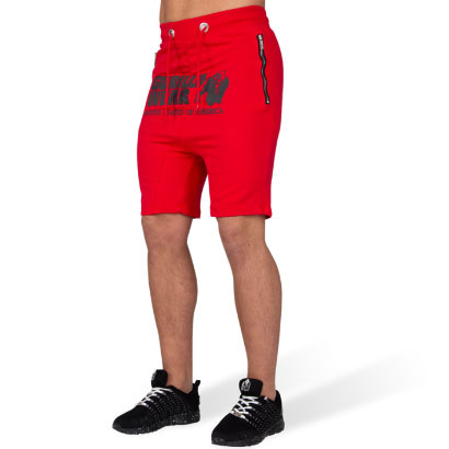 Gorilla Wear Alabama Drop Crotch Shorts Red ryhmässä Treenivaatteet / Shortsit @ Proteinbolaget (PB-13132)