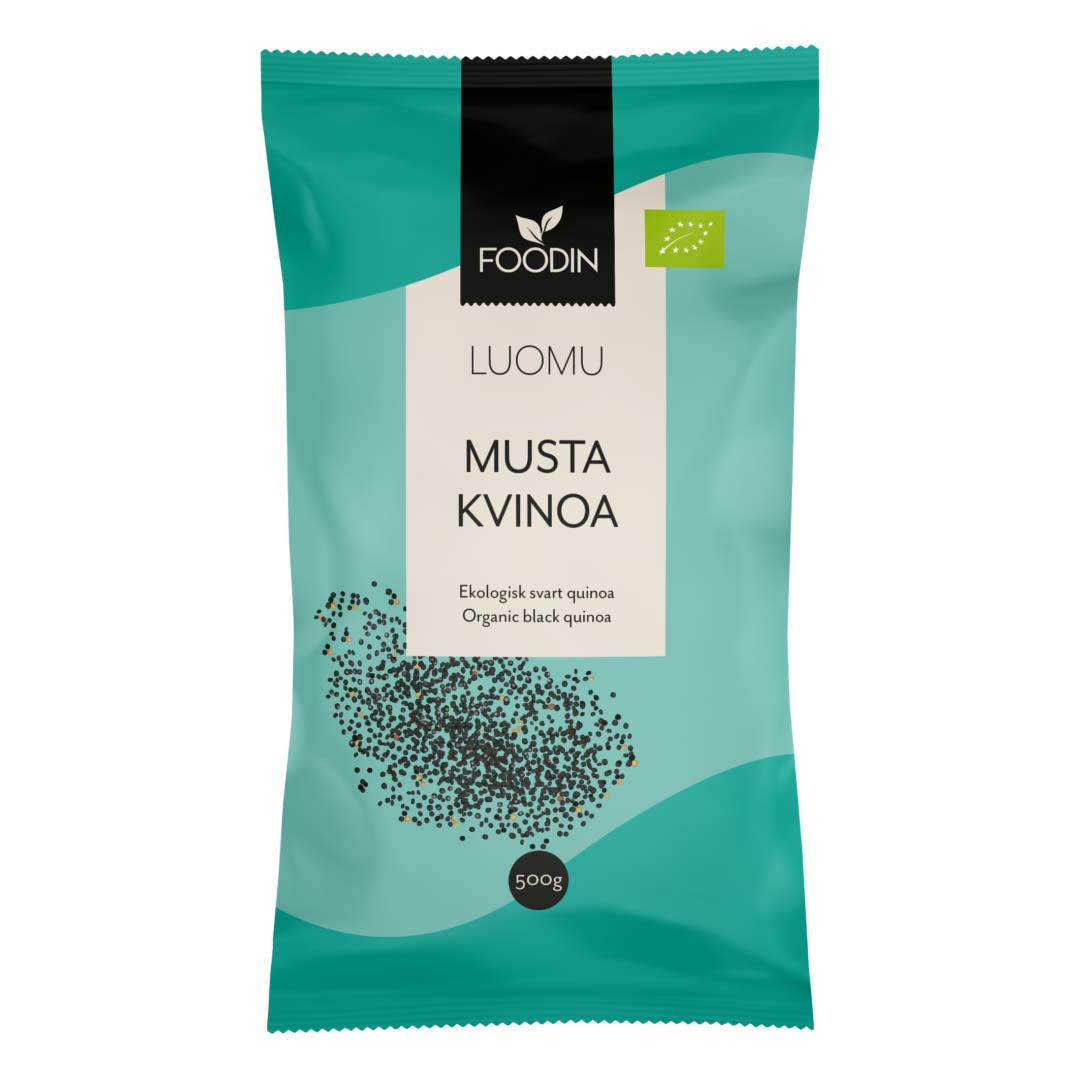 Foodin Musta Kvinoa Luomu 500 g ryhmässä Luontaistuotteet / Terveysruoka muu @ Proteinbolaget (PB-142)