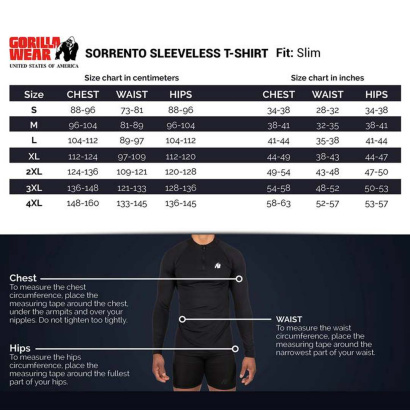 Gorilla Wear Sorrento Sleeveless T-Shirt Black