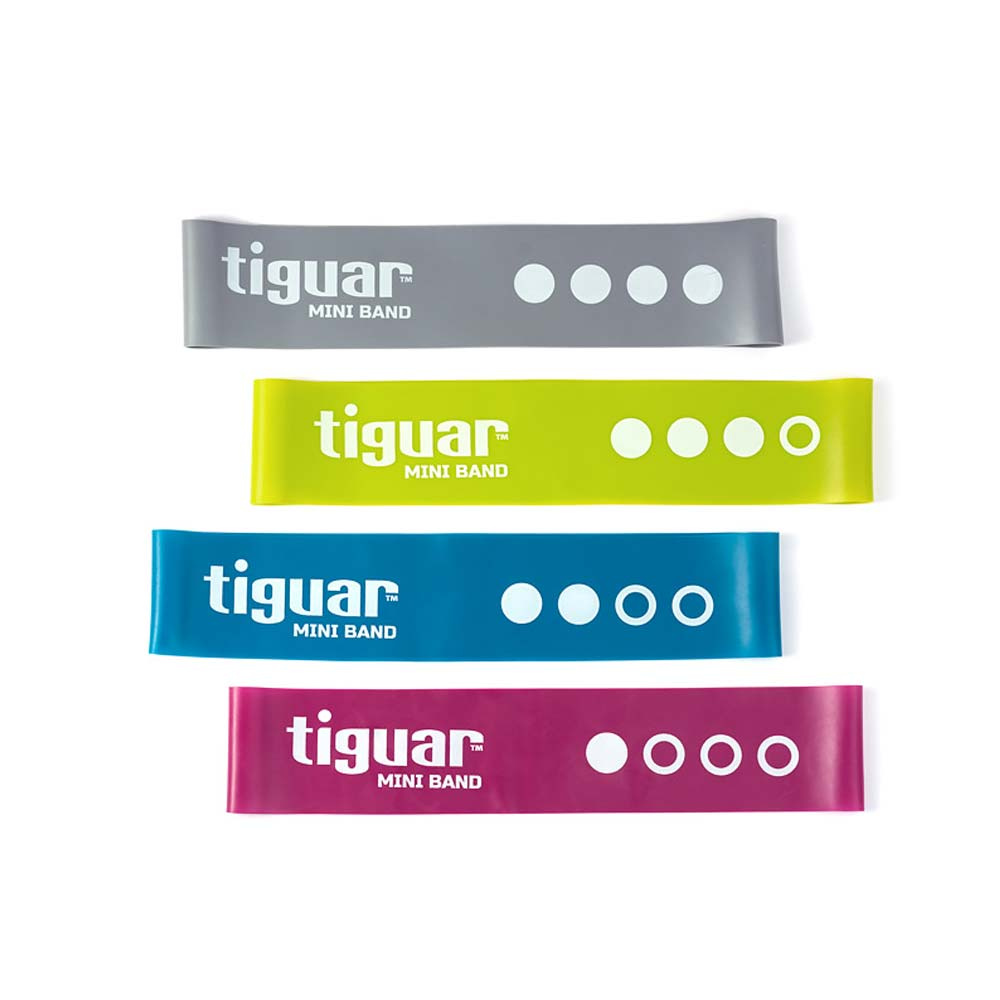 Tiguar Mini Bands 4-pack ryhmässä Treenivälineet ja varusteet / Vastuskuminauhat @ Proteinbolaget (PB-14735)