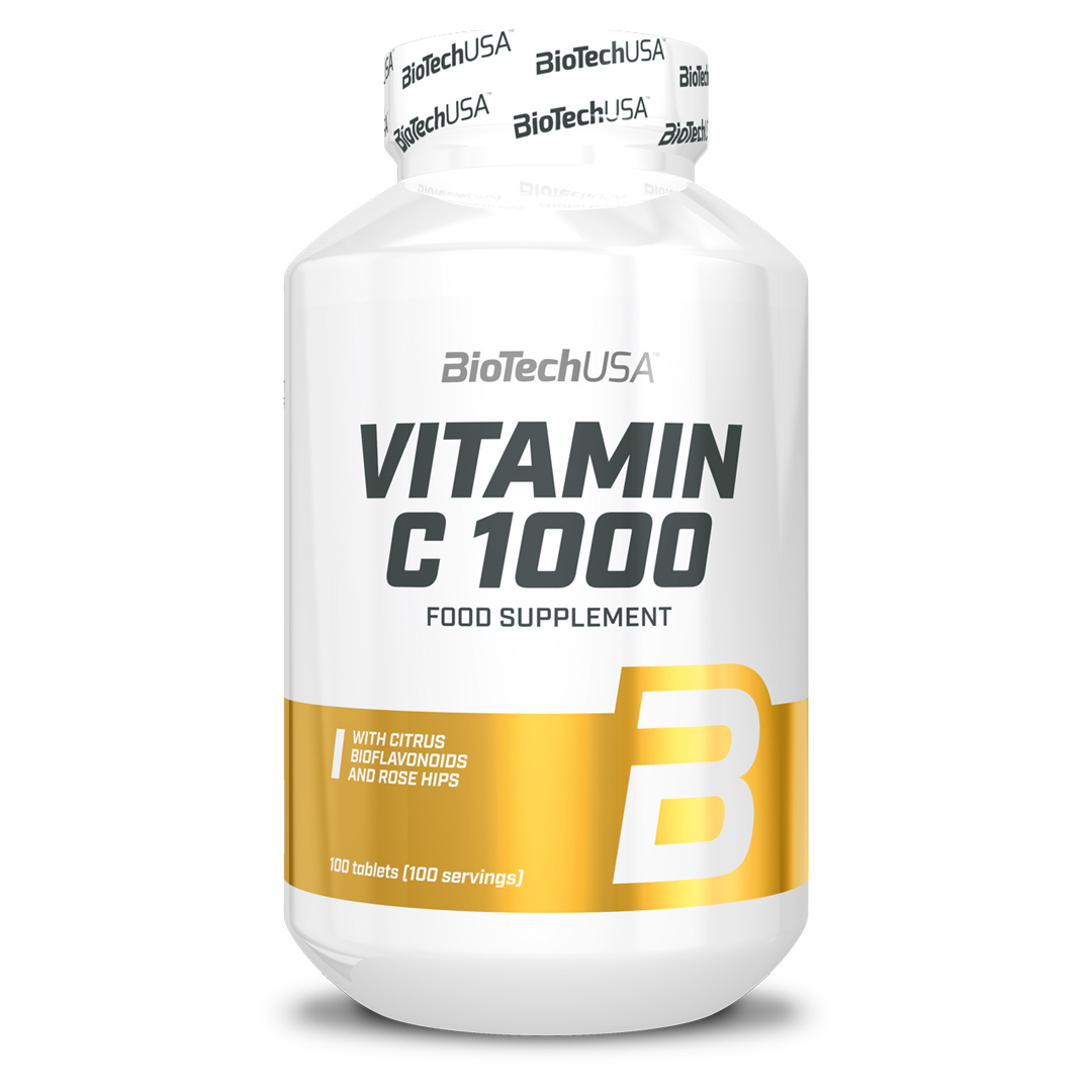 BioTechUSA Vitamin C 1000 100 tabs ryhmässä Lisäravinteet / Vitamiinit / C-vitamiini @ Proteinbolaget (PB-15212)