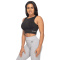 Better Bodies Rib Seamless Top Black Melange