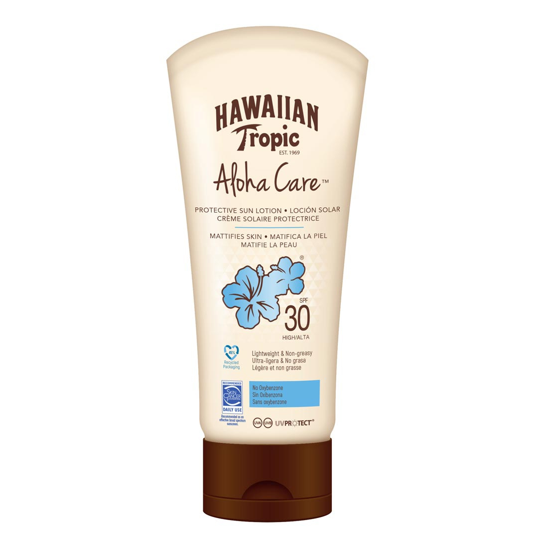 Hawaiian Tropic Aloha Care Lotion SPF 30 180 ml ryhmässä Treenivälineet ja varusteet / Vartalonhoito @ Proteinbolaget (PB-15843)