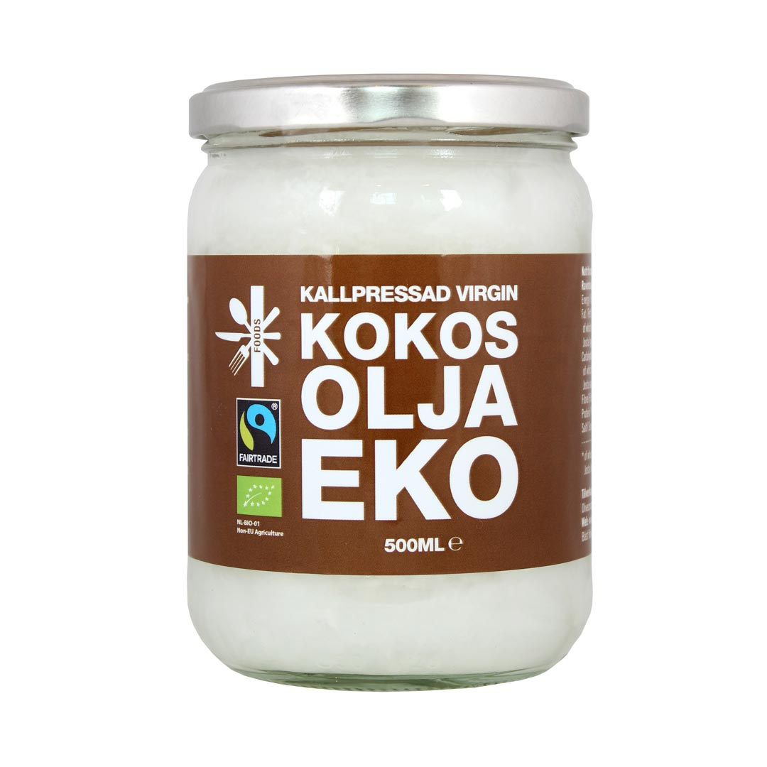 Superfruit Foods EKO Kokosolja Kallpressad 500 ml ryhmässä Luontaistuotteet / Kookosöljy @ Proteincompany (PB-16043)
