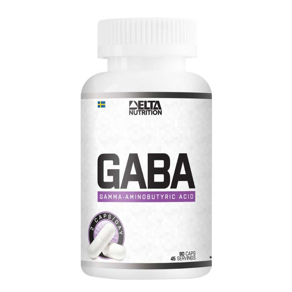 Delta Nutrition GABA 90 caps ryhmässä Lisäravinteet / Aminohapot / GABA @ Proteinbolaget (PB-16835)