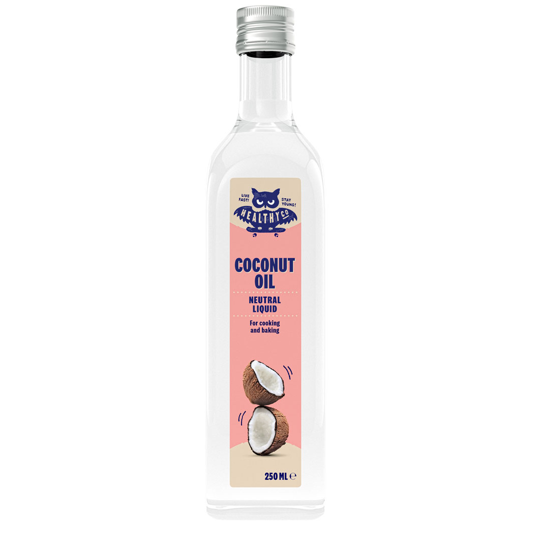 HealthyCo Liquid Coconut Oil Neutral 250 ml ryhmässä Luontaistuotteet / Kookosöljy @ Proteinbolaget (PB-168643)
