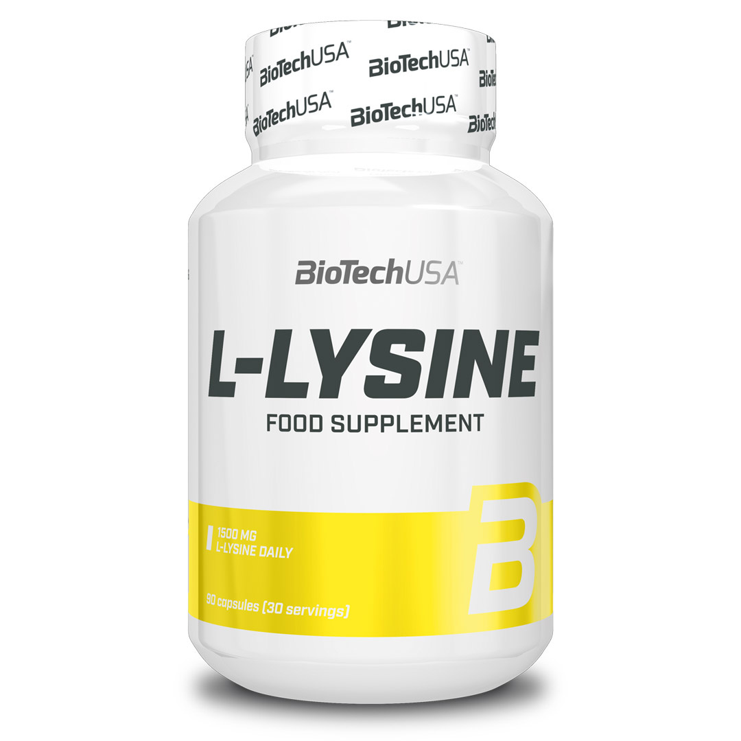 BioTechUSA L-Lysine 90 caps ryhmässä Lisäravinteet / Aminohapot / L-Lysiini @ Proteinbolaget (PB-16922)