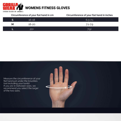 Gorilla Wear Womens Fitness Gloves Black/White
