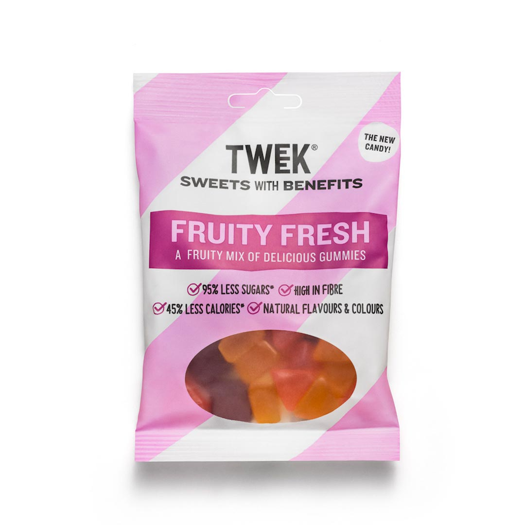 Tweek Sweets Fruity Fresh 80 g ryhmässä Elintarvikkeet / Naposteltavat ja karkit / Makeiset @ Proteinbolaget (PB-16967)