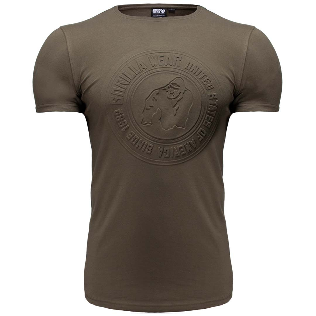 Gorilla Wear San Lucas T-Shirt Army Green ryhmässä Treenivaatteet / T-paidat @ Proteinbolaget (PB-1742)
