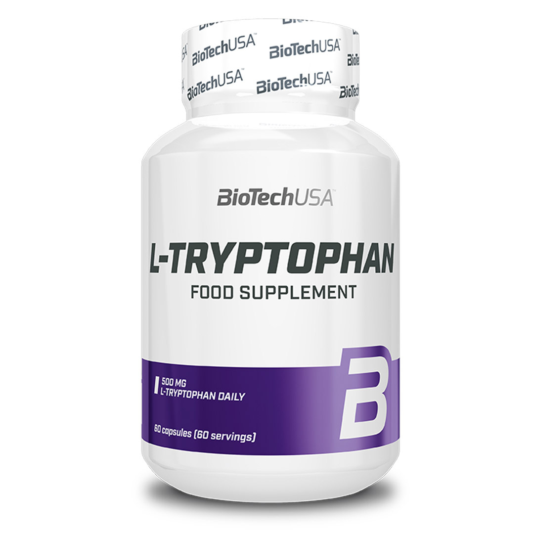 BioTechUSA L-Tryptophan 60 caps ryhmässä Lisäravinteet / Aminohapot / Muut aminohapot @ Proteincompany (PB-174813)