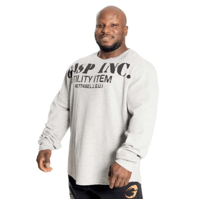 GASP Thermal Gym Sweater Grey Melange