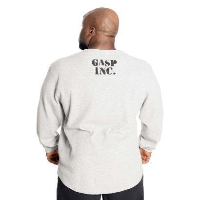 GASP Thermal Gym Sweater Grey Melange