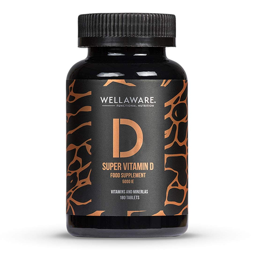 WellAware Super Vitamin D3 5000IE 180 tabs ryhmässä Lisäravinteet / Vitamiinit / D-vitamiini @ Proteincompany (PB-17744)