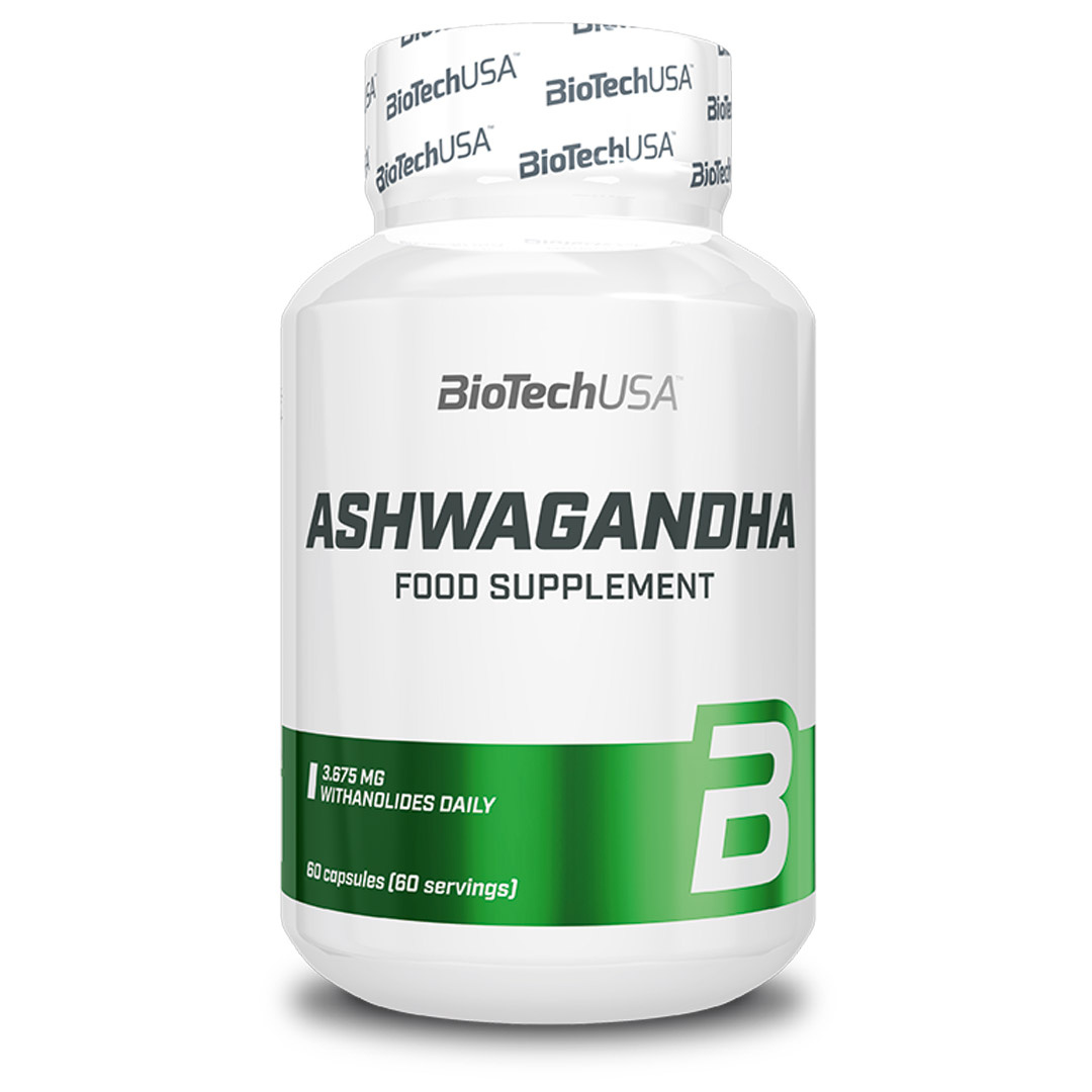 BioTechUSA Ashwagandha 60 caps ryhmässä Luontaistuotteet / Ashwagandha @ Proteinbolaget (PB-17844)