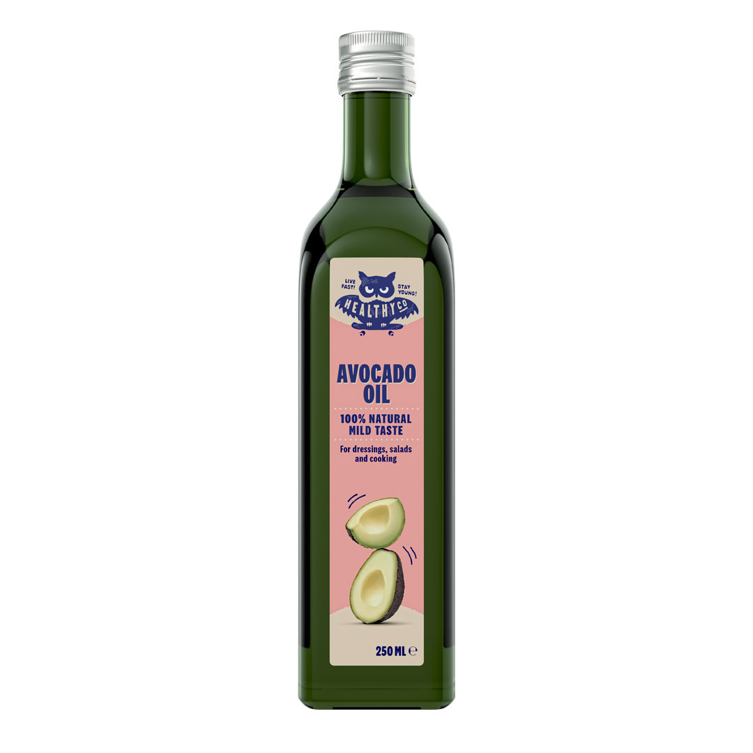 HealthyCo Avocado Oil 250 ml ryhmässä Elintarvikkeet / Luonnonöljyt @ Proteinbolaget (PB-17851)
