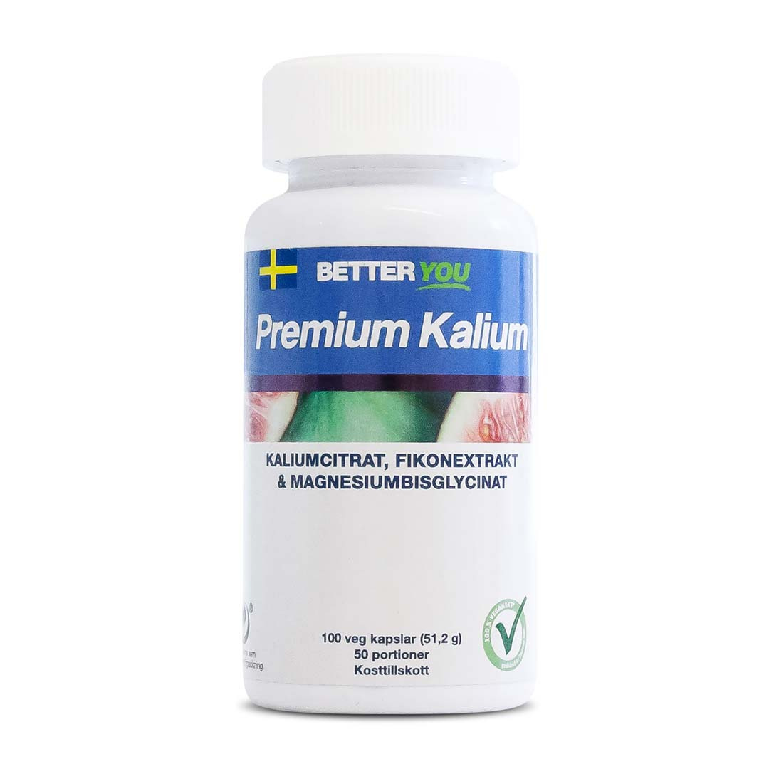 Better You Premium Kalium 100 caps ryhmässä Lisäravinteet / Mineraalit / Kalium @ Proteinbolaget (PB-17921)