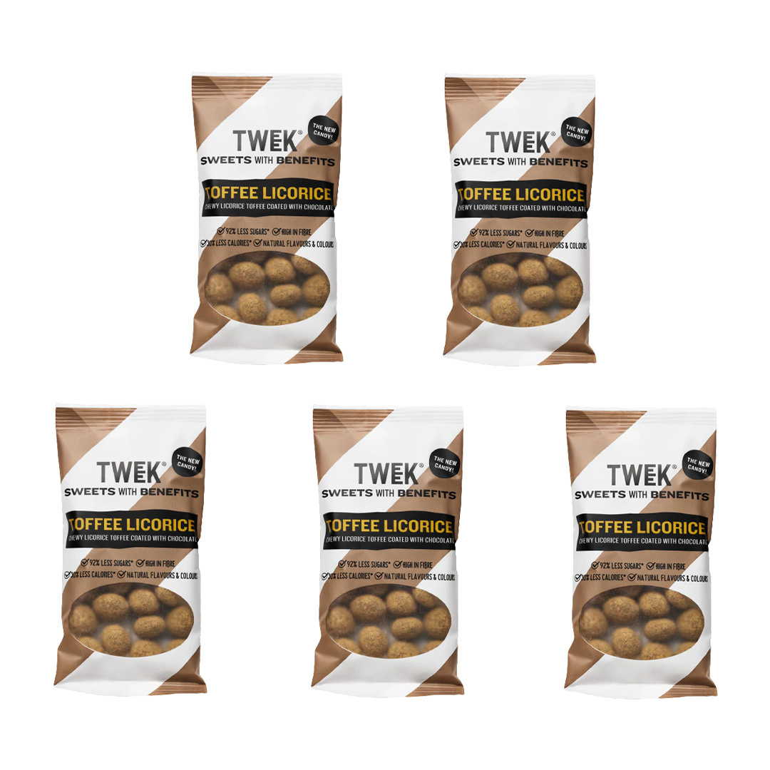 5 x Tweek Sweets Toffee Licorice 65 g ryhmässä Elintarvikkeet / Naposteltavat ja karkit / Makeiset @ Proteinbolaget (PB-180009)