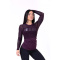 NEBBIA Flash Mesh Longsleeve Burgundy