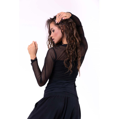 NEBBIA Flash Mesh Longsleeve Black