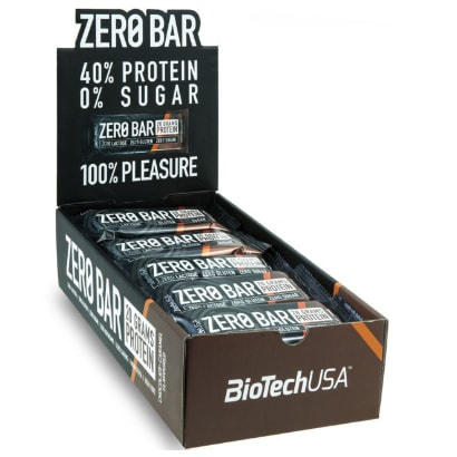 20 x BioTechUSA Zero Bar 50 g ryhmässä Patukat / Proteiinipatukat @ Proteinbolaget (PB-2118)