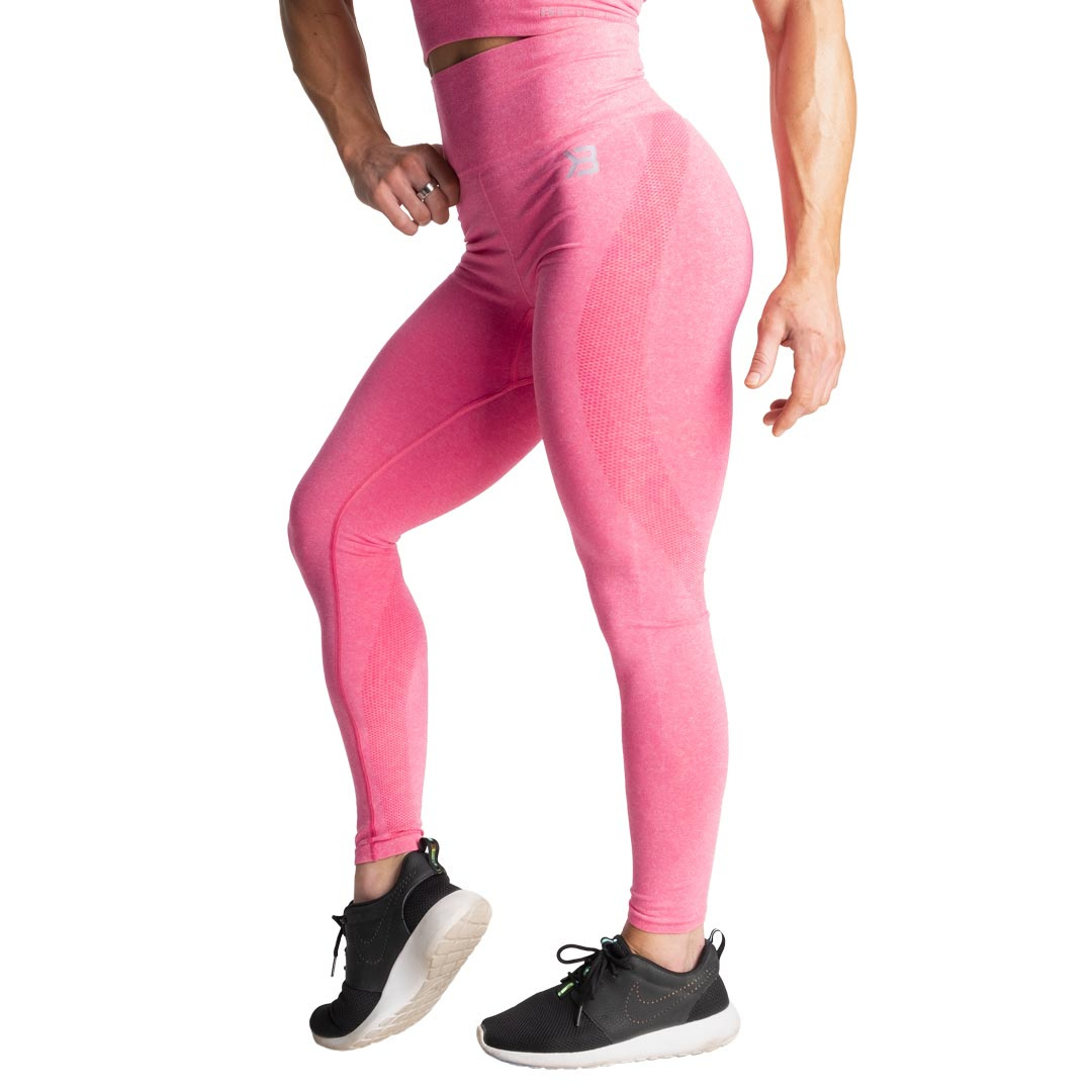 Better Bodies Rockaway Leggings Hot Pink Melange ryhmässä Treenivaatteet / Trikoot @ Proteinbolaget (PB-22020946)