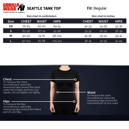 Gorilla Wear Seattle Tank Top Black