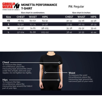 Gorilla Wear Monetta Performance T-Shirt Grey Melange/Black