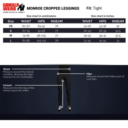 Gorilla Wear Monroe Cropped Leggings Army Green