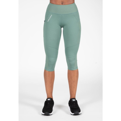 Gorilla Wear Monroe Cropped Leggings Army Green