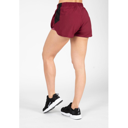 Gorilla Wear Salina 2-In-1 Shorts Burgundy Red