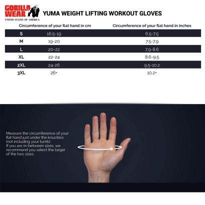 Gorilla Wear Yuma Weightlifting Workout Gloves Black Gorilla Wear Yuma Weightlifting Workout Gloves Black