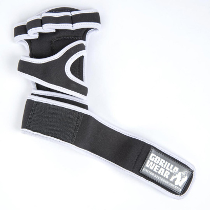 Gorilla Wear Yuma Weightlifting Workout Gloves Black/White