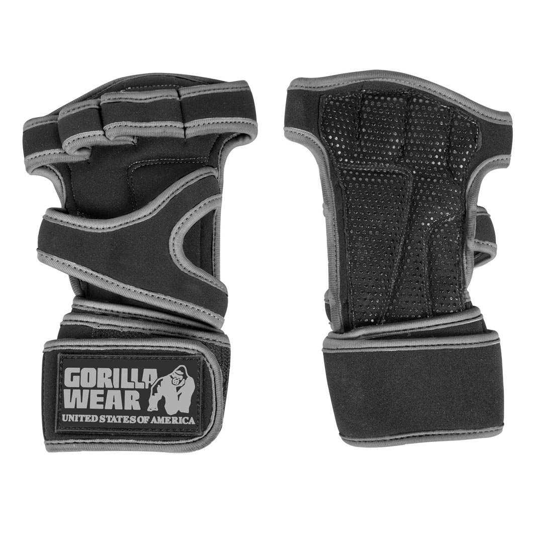 Gorilla Wear Yuma Weightlifting Workout Gloves Black/Grey ryhmässä Treenivälineet ja varusteet / Treenihanskat @ Proteincompany (PB-2202258)