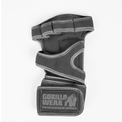 Gorilla Wear Yuma Weightlifting Workout Gloves Black/Grey