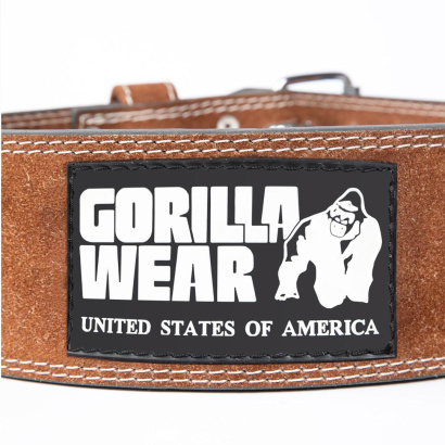Gorilla Wear 4 Inch Powerlifting Belt Brown