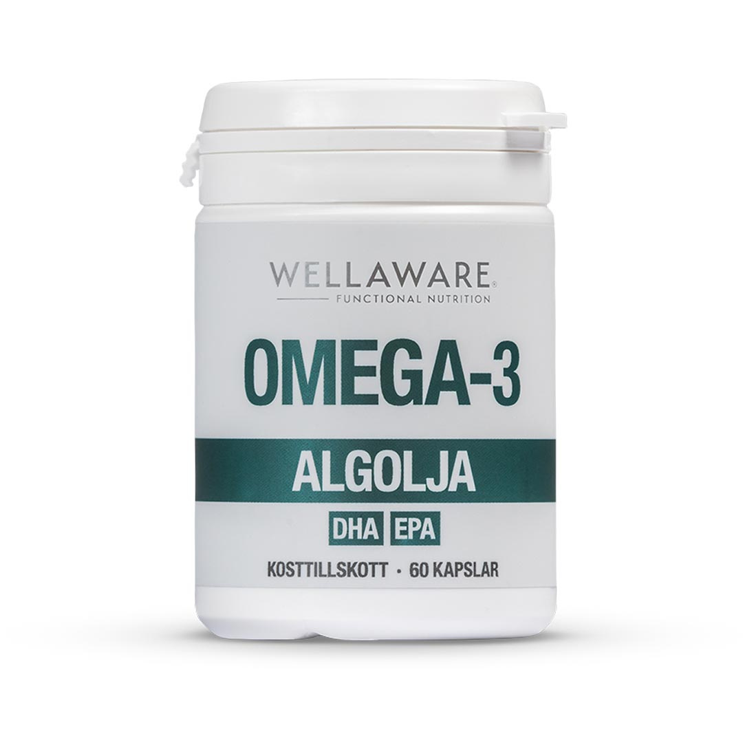WellAware Vegansk Omega 3 60 caps ryhmässä Lisäravinteet / Rasvahapot / Omega-3 @ Proteincompany (PB-220503)