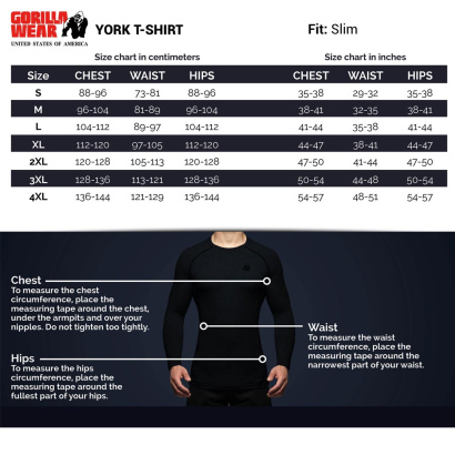 Gorilla Wear York T-Shirt Black