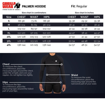 Gorilla Wear Palmer Hoodie Black