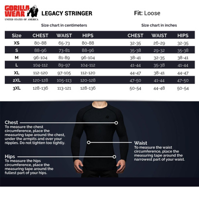 Gorilla Wear Legacy Stringer White