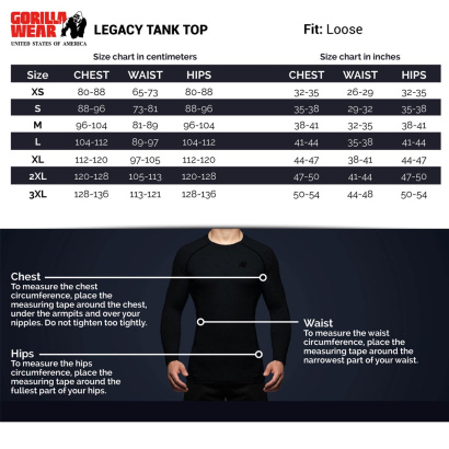 Gorilla Wear Legacy Tank Top Grey/Black Gorilla Wear Legacy Tank Top Grey/Black