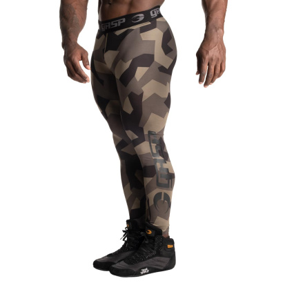 GASP Core Tights Green Stealth Camo