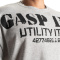 GASP Iron Thermal Tee Grey Melange