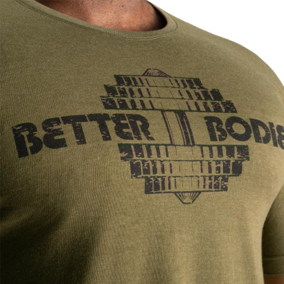 Better Bodies Recruit Tee Army Green Melange