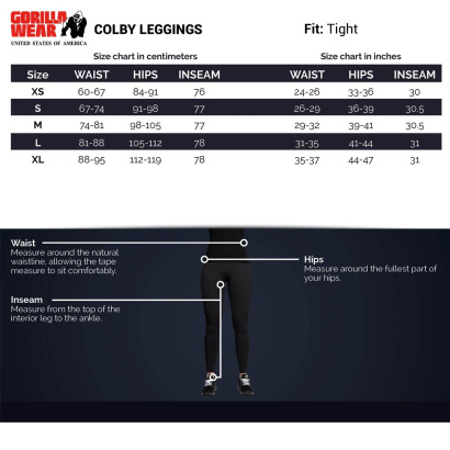 Gorilla Wear Colby Leggings Black