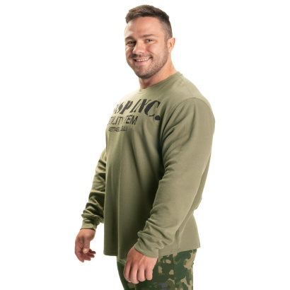 GASP Iron Thermal Gym Sweater Washed Green GASP Iron Thermal Gym Sweater Washed Green